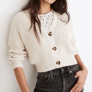 Madewell Greywood cropped cardigan size XXS